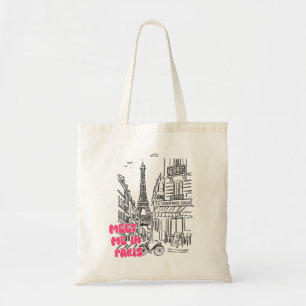 Tote Bag Rencontre-moi à Paris – Tour Eiffel & café