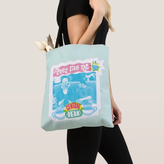 Tote Bag Rencontrez-moi à Central Perk Neon Graphic (De près)