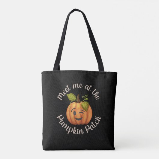 Tote Bag Rencontrez-Moi À La Citrouille Patch Winking Citro (Dos)
