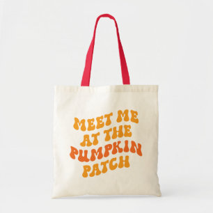 Tote Bag Rencontrez-Moi Au Patch Citrouille