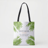 Tote Bag Rencontrez-moi Miami Bachelorette Party Vacances (Devant)