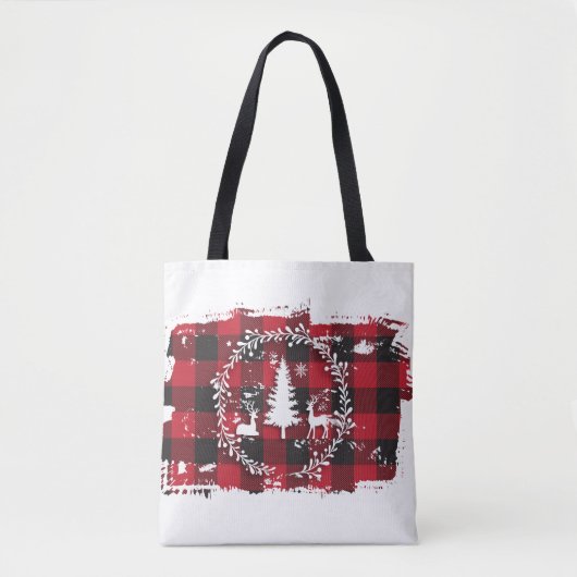Tote Bag Renne & Plaid de Buffalo (Devant)