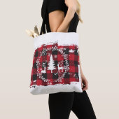 Tote Bag Renne & Plaid de Buffalo (De près)