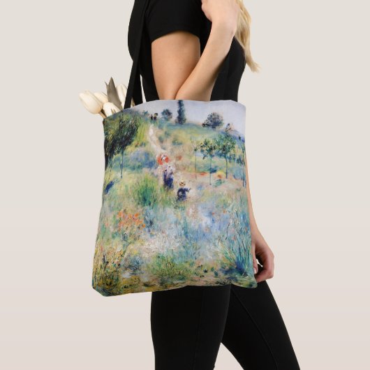 Tote Bag Renoir - Chemin menant à travers l'herbe haute (De près)