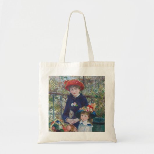Tote Bag Renoir Deux Soeurs Terrasse Français Impressionnis (Devant)