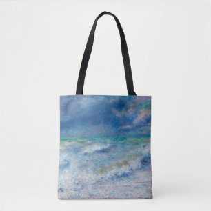 Tote Bag Renoir Seascape. Impressionnisme nautique bleu. Me