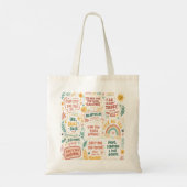 Tote Bag Répandre l'amour : Doodle Art Prints avec Upliftin (Dos)