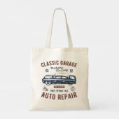 Tote Bag Réparation automatique de garage classique (Dos)