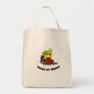 Tote Bag Repas drôles sur des roues