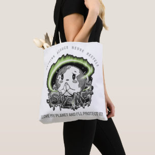 Tote Bag Repenser Réduire Réutiliser Recycler Sauver la Ter
