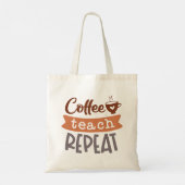 Tote Bag Répétition de l'enseignement du café (Dos)