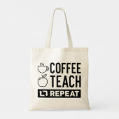 Tote Bag Répétition de l'enseignement du café (Dos)