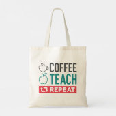 Tote Bag Répétition de l'enseignement du café (Dos)