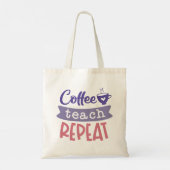 Tote Bag Répétition de l'enseignement du café (Dos)
