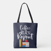 Tote Bag Répétition de l'enseignement du café (Dos)