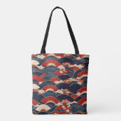 Tote Bag Répétition du Motif japonais Kimono (Dos)