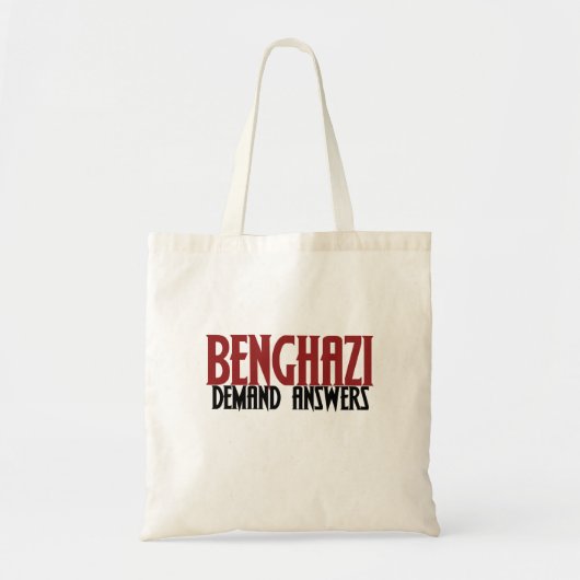 Tote Bag Réponses à la demande de Benghazi (Devant)