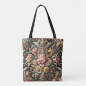 Tote Bag Requiem pour Arcana - Design floral gothique (Dos)