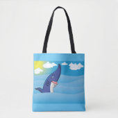 Tote Bag Requin Dans L'Océan (Devant)
