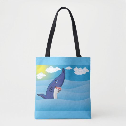 Tote Bag Requin Dans L'Océan (Devant)