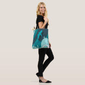 Tote Bag Requin et tortue Refroid Art Abstrait (Sur le modèle)