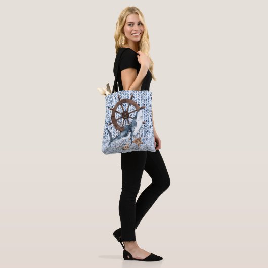Tote Bag Requin et volant du navire (Sur le modèle)