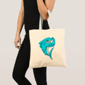 Tote Bag requin-marteau en tant que culturiste au Bodybuild (Devant (produit))