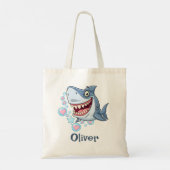Tote Bag Requin souriant drôle (Dos)