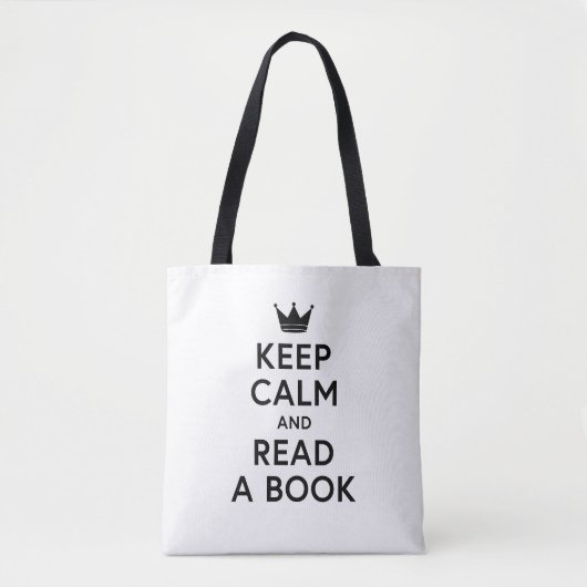 Tote Bag Réservez Calme et lisez un livre (Devant)