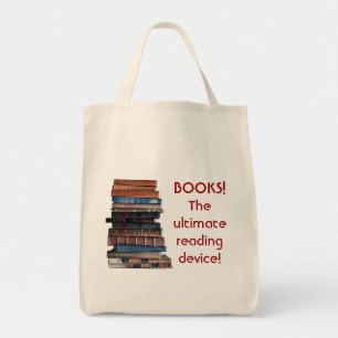 Tote Bag Réservez la Sac-Pile de vieux livres/de dispositif