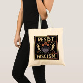 TOTE BAG RÉSISTER AU FASCISME (Devant (produit))