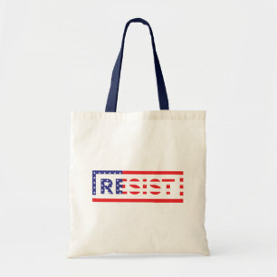 Tote Bag RÉSISTER Drapeau des États-Unis
