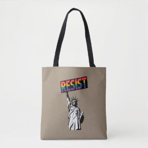 Tote Bag Résister Statue de la Liberté Féministe Cadeau