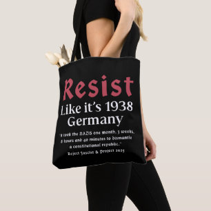 Tote Bag Résistez à l'état de 1938 Allemagne