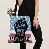 Tote Bag Résistez Au Drapeau Américain Notre Peuple (De près)