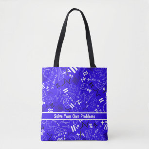 Tote Bag résoudre vos propres problèmes mathématiques drôle