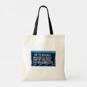 Tote Bag Respecter la nature - Panneau Espagnol Plage (Dos)