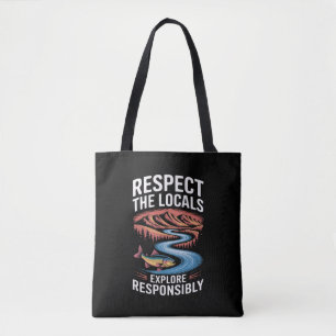 Tote Bag Respectez les habitants de l'Océan Poissonnier Sau