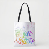 Tote Bag Respire | le dandelion souffle dans le vent (Devant)