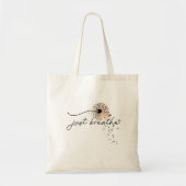 Tote Bag Respirer le papillon Dandelion Inspiration Yoga (Devant)