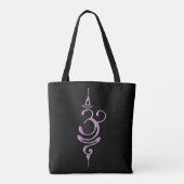 Tote Bag Respirer rose (Dos)