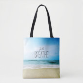 Tote Bag Respirez simplement à la plage (Devant)
