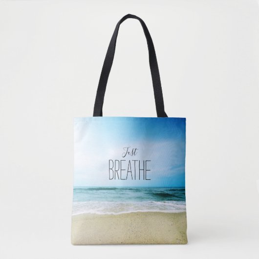 Tote Bag Respirez sur la plage (Devant)