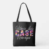 Tote Bag Responsable Coque de l'abus de substances (Dos)