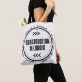 Tote Bag Responsable de la construction (De près)