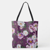 Tote Bag Ressort Fièvre violet mode florale Fourre-tout (Dos)