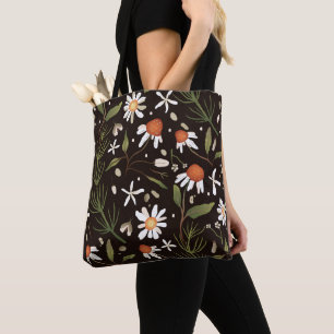 Tote Bag Ressort Motif de surface Florale