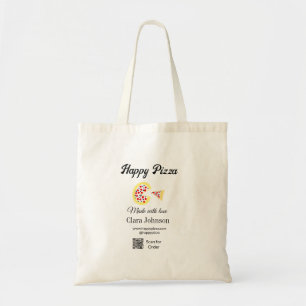 Tote Bag Restaurant de pizza café pizzeria scannez le code