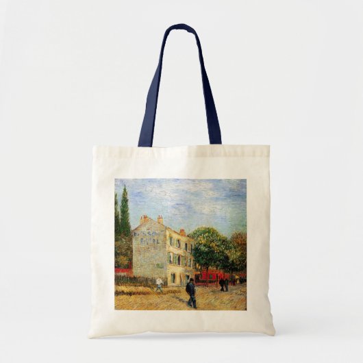 Tote Bag Restaurant Rispal à Asnieres par Vincent van Gogh (Devant)