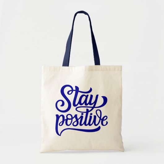 Tote Bag Restez bleu positif (Devant)
